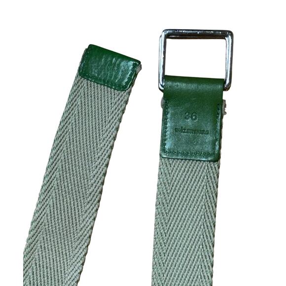 Vintage W. Kleinberg Canvas & Leather Belt | Size 36 - Picture 1 of 4